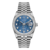 Rolex Datejust Rolesor White Gold Blue Jubilee Diamond Dial - Diamond Bezel