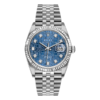 Rolex Datejust Rolesor White Gold Blue Jubilee Diamond Dial